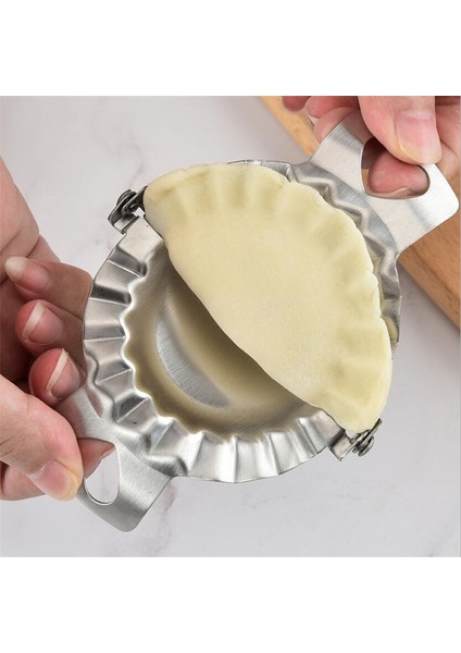 7.5 Kesici Stili Dumpling Artifact El Kitabı Paslanmaz Çelik Mantı Kalıbı Mutfak Küçük Araçları Mantı Hamuru Kesici Yapma Makinesi Jiaozi Aracı (Yurt Dışından) fiyatları