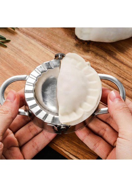 05 1 Adet Tarzı Dumpling Makinesi Araç Paslanmaz Çelik Mutfak Mantı Kalıpları Tembel Must-Ravioli Yapma Kalıbı Mantı Makinesi Hamur Işleme Araçları (Yurt Dışından)