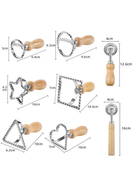 No.5 Tarzı Çerez Kesici Ravioli Makarna Araçları Ravioli Kesici Hamur Pres Kalıp Mantı Dantel Kabartma Kare Yuvarlak Pizza Kesme Tekerleği Aracı (Yurt Dışından) indirimleri