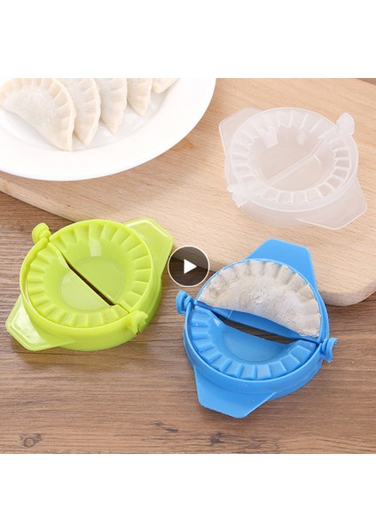 Mavi Stil Mutfak Kendin Yap Mantı Kalıpları Plastik Hamur Pres Mantı Pie Preser Kalıp Pişirme Pastacılık Çin Yemeği Jiaozi Yapıcı Hamur Işleme Araçları (Yurt Dışından) indirimleri