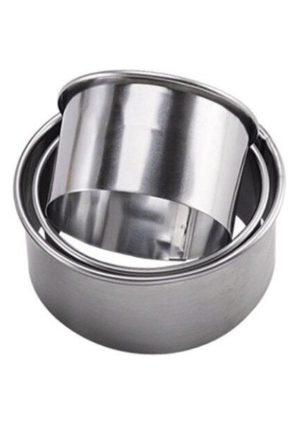 3 Adet Yuvarlak Stil 3 Adet Yuvarlak Çiçek Şekilli Hamur Kesme Aracı Mutfak Aletleri Paslanmaz Çelik Mantı Kesici Taşınabilir Mantı Kaplama Kalıpları (Yurt Dışından)