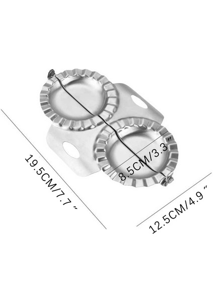 1 x Kalıp Artı Stili Pratik Mantı Yapıcı Paslanmaz Çelik Mantı Kalıbı El Yapımı Ravioli Gyoza Kalıbı Dayanıklı Pres Pierogi Hamur Kesici Mutfak Aracı (Yurt Dışından)