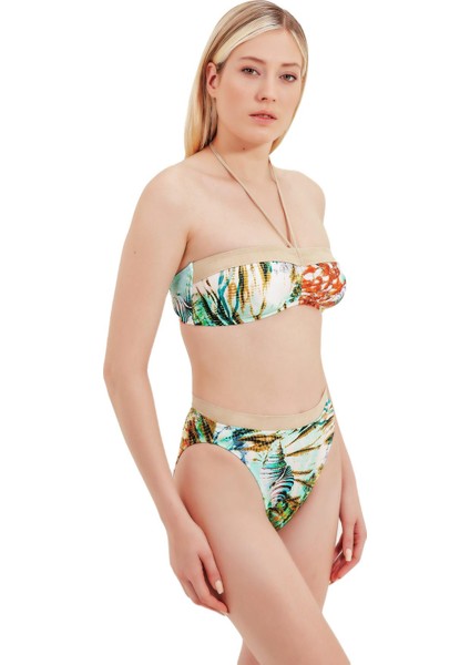 Desenli Bikini Takım