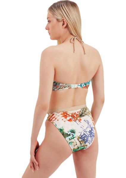 Desenli Bikini Takım