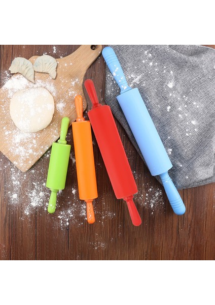 43X5CM Yeşil Stil cm Silikon Merdane Yapışmaz Hamur Un Rulo Fondan Pasta Makarna Mantı Merdane Mutfak Fırın Aracı (Yurt Dışından) modelleri