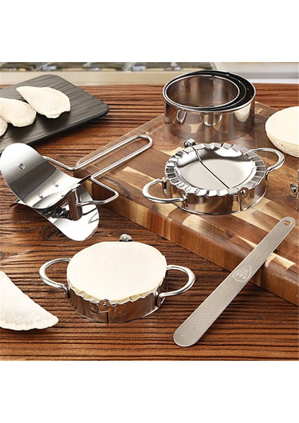 Orta Soyucu Stili 1 Adet Mantı Kalıbı Makinesi Hamur Dairesi Rulo Kesici Paslanmaz Çelik Ev Mutfak Fırın Pie Pizza Hamur Işleri Ekipmanları (Yurt Dışından) fiyatları