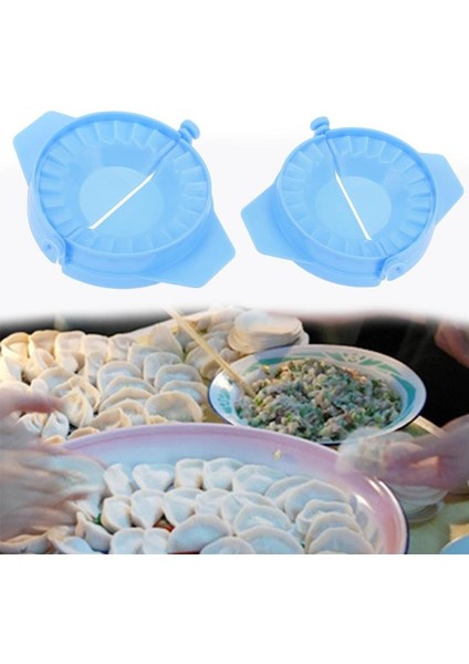 Beyaz Stil Jiaozi Dumpling Maker Kalıp Cihazı Dıy Dumpling Kalıbı Kesici Yapma Makinesi Mutfak Pişirme Hamur Aracı (Yurt Dışından)