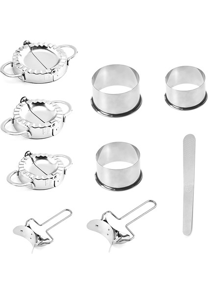 Kesici B S-7.5cm Stili Paslanmaz Çelik Kendin Yap Mantı Kalıbı Mantı Hamuru Kesici Makine Pişirme Hamur Aracı Mutfak Araçları Mantı Yapma Cihazı (Yurt Dışından) fırsatları