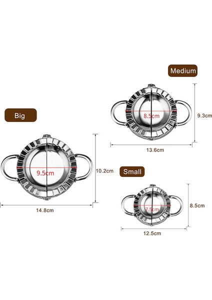 Kesici B S-7.5cm Stili Paslanmaz Çelik Kendin Yap Mantı Kalıbı Mantı Hamuru Kesici Makine Pişirme Hamur Aracı Mutfak Araçları Mantı Yapma Cihazı (Yurt Dışından) indirimleri