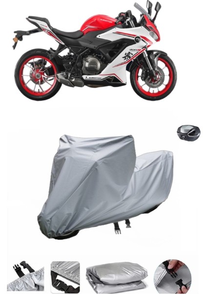 Qj Srk 400 Rr Su Geçirmez Motosiklet Brandası Arka Çanta Uyumlu