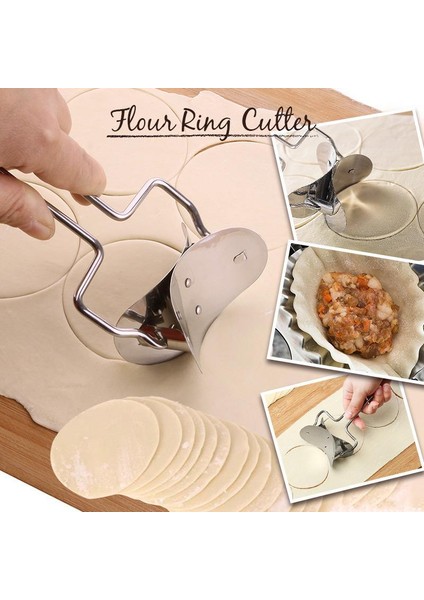1 Adet Büyük Kesici Stili Paslanmaz Çelik Mantı Kalıbı Tembel Must-Ravioli Yapım Kalıbı Kalıp Fırın Aksesuarları Ev Mutfak Mantı Yapıcı (Yurt Dışından)