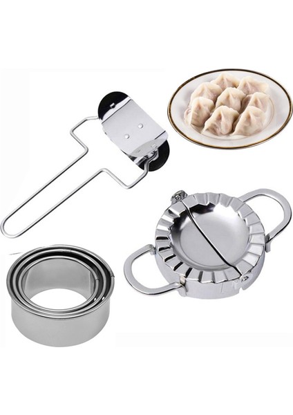 2 Adet Tarzı Dumpling Maker Paslanmaz Çelik Hamur Basma Pie Ravioli Rulo Bıçak Doldurma Kaşığı Mantı Sarma Kalıp Aracı (Yurt Dışından) fırsatları