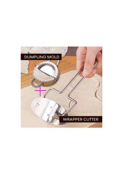 B(Büyük) Stili 304 Paslanmaz Çelik Mantı Makinesi, Hamur Kesici, Wonton Pie Kalıbı, Mutfak Aracı Seti, Mantı Yapıcı, Mantı Hamuru Kalıbı (Yurt Dışından)