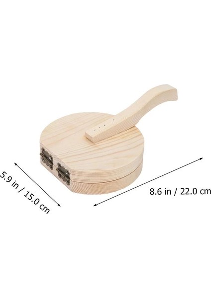 No.1 Tarzı 1 Adet Ahşap Mini Hamur Baskı Aracı Mantı Hamuru Basma Aracı Cilt Basma Aracı Yapımı Mutfak Pişirme Aleti Fırın Hamuru Aleti (Yurt Dışından)