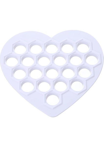 Kalp 22.5X21CM Stili Mutfak Mantı Yapıcı Hamur Presi Ravioli Yapma Kalıbı Mantı Kalıbı Kendin Yap Kalıbı Pasta Formu 37 Delik (Yurt Dışından)