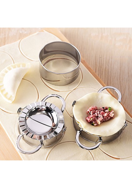 Büyük Köfte Kalıp Stili Dumpling Kalıbı Ev Dumpling Kağıdı Kesici Yapma Makinesi Pişirme Hamur Aracı Mutfak Aksesuarı Emek Tasarrufu Jiaozi Aracı (Yurt Dışından) fiyatları