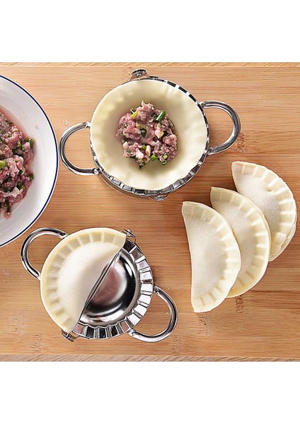 Büyük Köfte Kalıp Stili Dumpling Kalıbı Ev Dumpling Kağıdı Kesici Yapma Makinesi Pişirme Hamur Aracı Mutfak Aksesuarı Emek Tasarrufu Jiaozi Aracı (Yurt Dışından) fırsatları