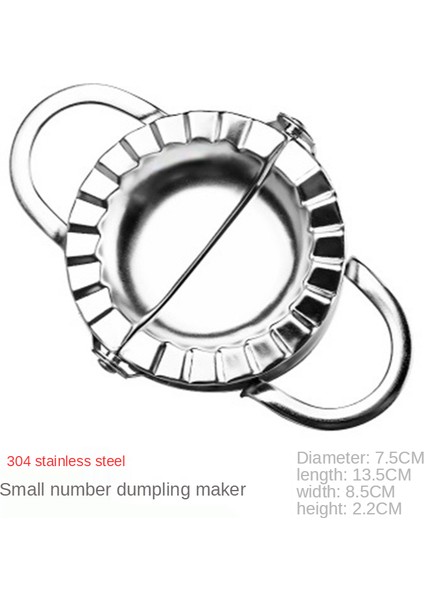 Küçük Stil Ev Yapımı Paslanmaz Çelik Mantı Kalıbı Sarıcı Kesici Makine Pişirme Hamur Araçları Mutfak Aletleri Jiaozi Yapıcı Cihazı (Yurt Dışından)