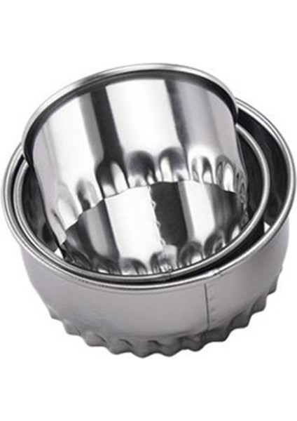 3pcçiçek Stili Yuvarlak Çiçek Şekilli Hamur Kesme Aracı Mutfak Gereçleri Paslanmaz Çelik Mantı Kesici Taşınabilir Mantı Sarma Kalıpları (Yurt Dışından)