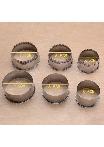 Çiçek Kenar Stili Paslanmaz Çelik Taşınabilir Yuvarlak Çiçek Şekilli Hamur Kesme Aracı Mantı Kesici Mantı Sarım Kalıpları Mutfak Aletleri (Yurt Dışından) indirimleri