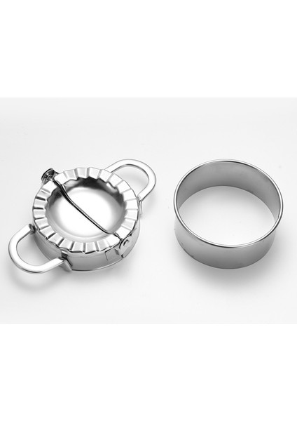 7.5 Yuvarlak Stil Yeni Kendin Yap Mantı Yapıcı Aracı Paslanmaz Çelik Jiaozi Pierogi Kalıbı Mantı Kalıbı Klips Fırın Kalıpları Hamur Işleri Mutfak Aksesuarları (Yurt Dışından) fırsatları