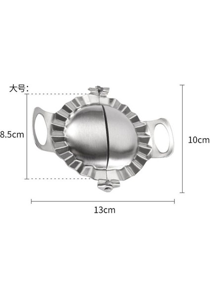 Büyük Stil Paslanmaz Çelik Mantı Kalıpları Jiaozi Yapıcı Klips Hamur Sıkıştırma Mantı Pie Ravioli Kalıbı Mutfak Fırın Aksesuarları (Yurt Dışından)
