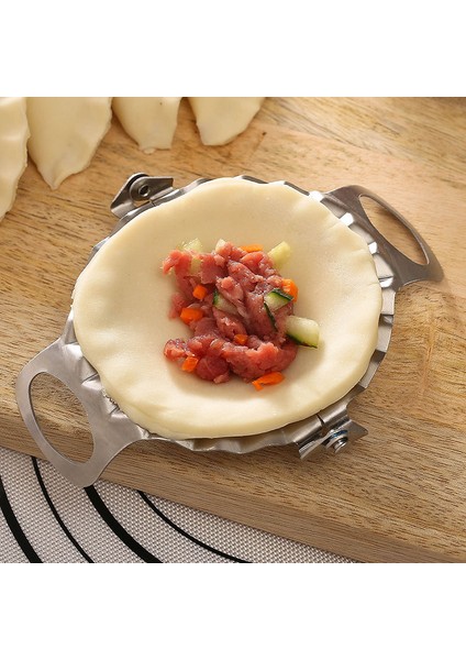 Büyük Stil Paslanmaz Çelik Mantı Kalıpları Jiaozi Yapıcı Klips Hamur Sıkıştırma Mantı Pie Ravioli Kalıbı Mutfak Fırın Aksesuarları (Yurt Dışından) fırsatları