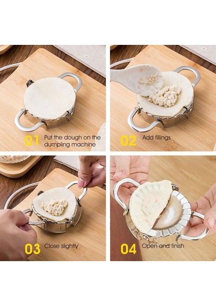 L Tarzı Dumpling Maker Paslanmaz Çelik Hamur Kesici Pie Maker Hamur Kalıbı Mutfak Yardımcısı Ev Fırın Aksesuarları (Yurt Dışından) fırsatları