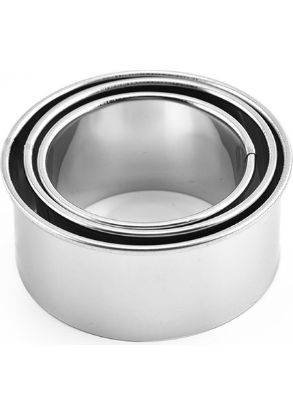 Yuvarlak Üç Parçalı Stil Paslanmaz Çelik Mantı Yapma Seti Hamur Kesici Mantı Kalıbı Pie Ravioli Mutfak Hamur Işleri Ev Mutfak Aksesuarları (Yurt Dışından)