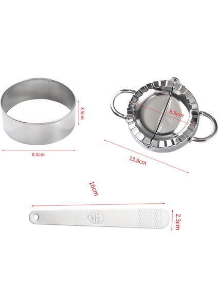 Açık Sarı Stil Paslanmaz Çelik Mantı Yapma Kılavuzu Ravioli Gyoza Kalıp Baskı Pierogi Kalıbı Hamur Kesici Pişirme Mutfak Hamur Tatlı Aracı (Yurt Dışından)