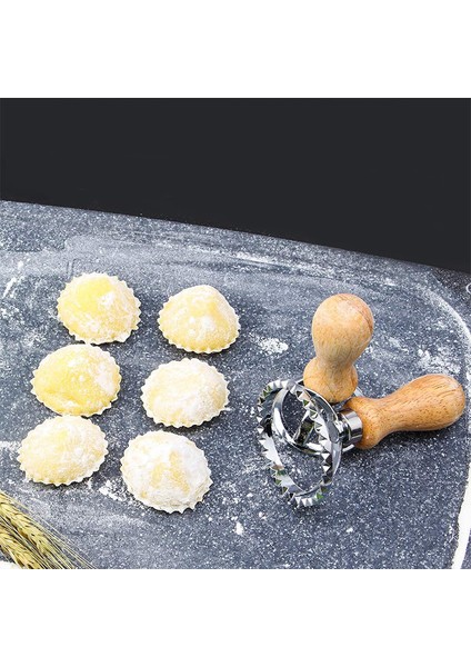 Yuvarlak Kalıp 10.2X6CM Stili Mutfak Aksesuarları Makarna El Kesme Makinesi Kabartmalı Mantı Kabartma Makinesi ile Mutfak Gereci Mutfak Eşyaları Ev Aletleri (Yurt Dışından) indirimleri