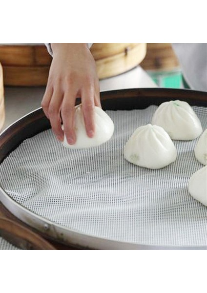 20CM Tarzı %100 Gıda Sınıfı Silikon Yuvarlak Buharlı 20 cm cm cm cm cm Ağlı Mantı Matları Tekrar Kullanılabilir Buharda Pişmiş Ekmekler Fırın Hamur Ped (Yurt Dışından) indirimleri
