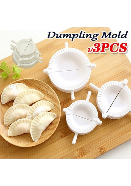 3 Pcs Set Style Dumpling Aracı Kolay Dıy Mantı Yapıcı Cihaz Hamur Presi Mantı Böreği Ravioli Kalıbı Pişirme Hamur Çin Yemeği Jiaozi Yapıcı (Yurt Dışından) fiyatları