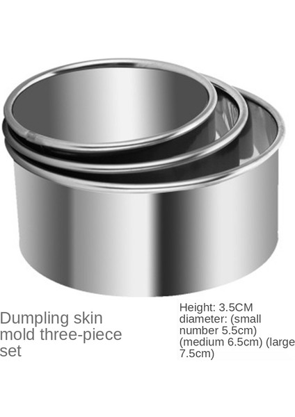 3 Adet Tarzı Paslanmaz Çelik Mantı Yapma Cihazı Yeni Mutfak Araçları Mantı Jiaozi Yapma Cihazı Kolay Dıy Mantı Kalıbı Mutfak Aletleri (Yurt Dışından)
