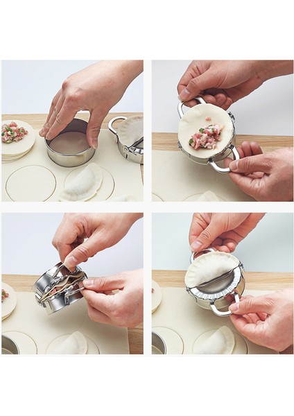 3 Adet Tarzı Paslanmaz Çelik Mantı Yapma Cihazı Yeni Mutfak Araçları Mantı Jiaozi Yapma Cihazı Kolay Dıy Mantı Kalıbı Mutfak Aletleri (Yurt Dışından) indirimleri