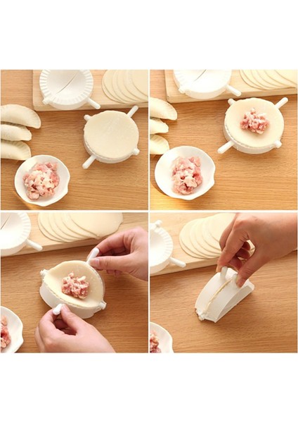 3 Pcs Set Style Dumpling Aracı Kolay Dıy Mantı Yapıcı Cihaz Hamur Presi Mantı Böreği Ravioli Kalıbı Pişirme Hamur Çin Yemeği Jiaozi Yapıcı (Yurt Dışından) fırsatları