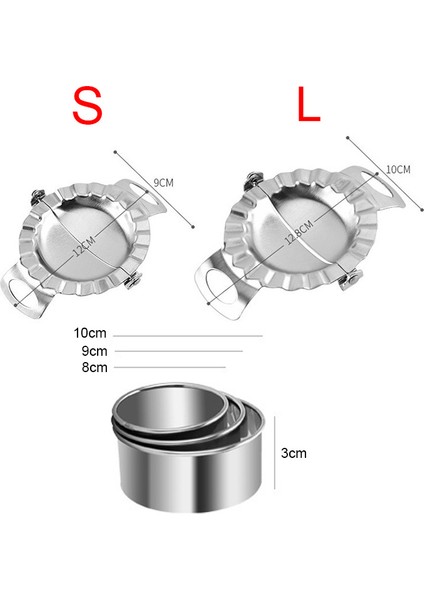 Bej Tarzı Paslanmaz Çelik Mantı Yapma Kılavuzu Ravioli Gyoza Kalıp Baskı Pierogi Kalıbı Hamur Kesici Pişirme Mutfak Hamur Tatlı Aracı (Yurt Dışından)