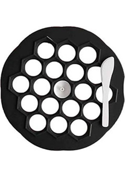 Siyah S Tarzı Hamur Pres Ravioli Yapma Kalıbı Pelmeni Kalıbı Makarna Formu 19 Delik Mutfak Araçları & Cihazları (Yurt Dışından)