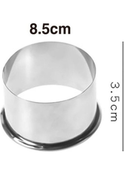 8.5cm Tarzı Paslanmaz Çelik Yuvarlak Mantı Kalıpları Seti Kesici Maker Kurabiye Hamur Kesme Aracı Mutfak Aletleri (Yurt Dışından)