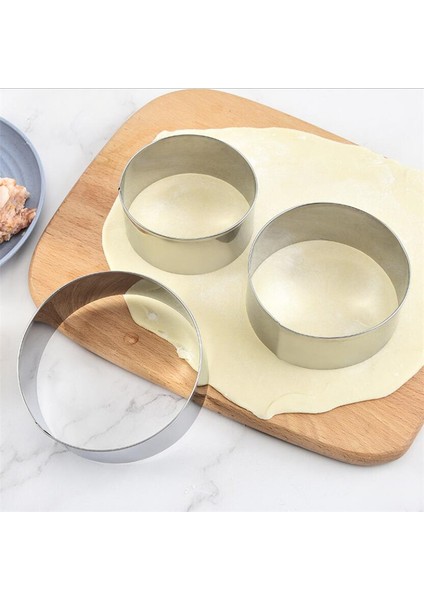 8.5cm Tarzı Paslanmaz Çelik Yuvarlak Mantı Kalıpları Seti Kesici Maker Kurabiye Hamur Kesme Aracı Mutfak Aletleri (Yurt Dışından) fiyatları
