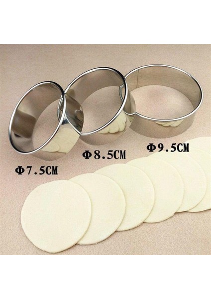 8.5cm Tarzı Paslanmaz Çelik Yuvarlak Mantı Kalıpları Seti Kesici Maker Kurabiye Hamur Kesme Aracı Mutfak Aletleri (Yurt Dışından) modelleri