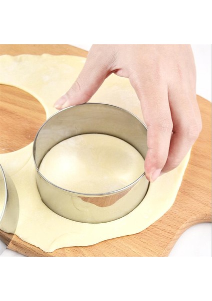8.5cm Tarzı Paslanmaz Çelik Yuvarlak Mantı Kalıpları Seti Kesici Maker Kurabiye Hamur Kesme Aracı Mutfak Aletleri (Yurt Dışından) fırsatları