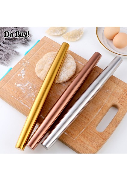 Pembe Tarzı Paslanmaz Çelik Hamur Yuvarlama Çubuğu Pasta Rulosu Rulo Hamur Rulosu Fırın Pişirme Hamur Çırpma Pastane Dekorasyon (Yurt Dışından) fırsatları