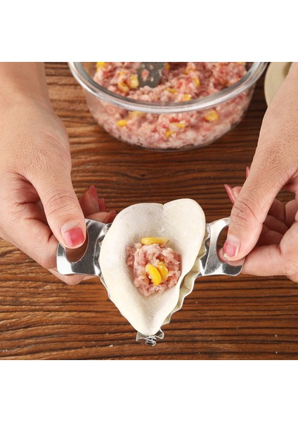 Doldurma Kaşığı Tarzı Paslanmaz Çelik Mantı Kalıpları Hamur Daire Makinesi Basın Mantı Pie Ravioli Kalıp Mutfak Pişirme Araçları Aksesuarları (Yurt Dışından) indirimleri