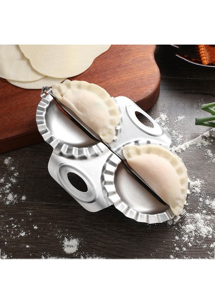 Paslanmaz Çelik Mantı Yapıcı Manuel Ravioli Gyoza Kalıbı Dayanıklı Pres Pierogi Hamur Kalıbı Mutfak Hamur Tatlısı Makarna Aracı (Yurt Dışından)