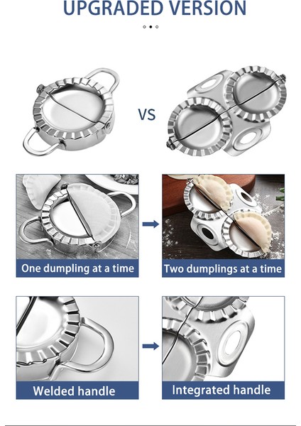 Paslanmaz Çelik Mantı Yapıcı Manuel Ravioli Gyoza Kalıbı Dayanıklı Pres Pierogi Hamur Kalıbı Mutfak Hamur Tatlısı Makarna Aracı (Yurt Dışından) fırsatları