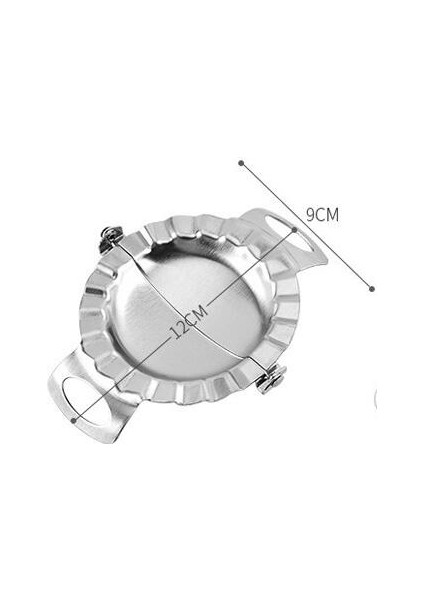 1 Adet 12X9CM Tarzı Mutfak Paslanmaz Çelik Mantı Yapma Makinesi Hamur Kesici Turta Ravioli Mantı Kalıbı Dolgulu Et Kaşığı Mutfak Araçları (Yurt Dışından)