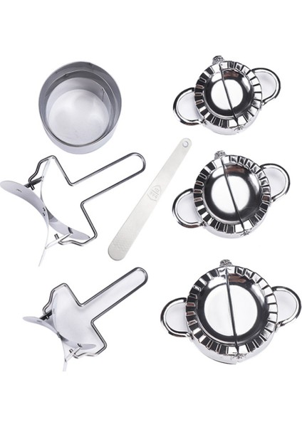 8 Adet Tarzı Dumpling Maker Hamur Presi Pie Ravioli Presi Kesici Dumpling Wrapper Yapım Kalıbı Aracı (Yurt Dışından) modelleri