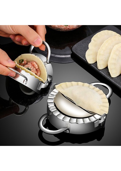 Küçük Stil Paslanmaz Çelik Mantı Kalıbı Tembel Dıy Must-Ravioli Yapma Kalıbı Jiaozi Yapıcı Kelepçeler Mantı Doldurma Kaşığı Mutfak Fırın Aracı (Yurt Dışından)