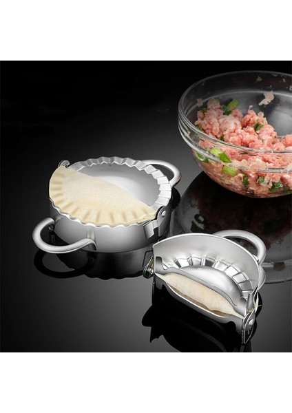 Küçük Stil Paslanmaz Çelik Mantı Kalıbı Tembel Dıy Must-Ravioli Yapma Kalıbı Jiaozi Yapıcı Kelepçeler Mantı Doldurma Kaşığı Mutfak Fırın Aracı (Yurt Dışından)